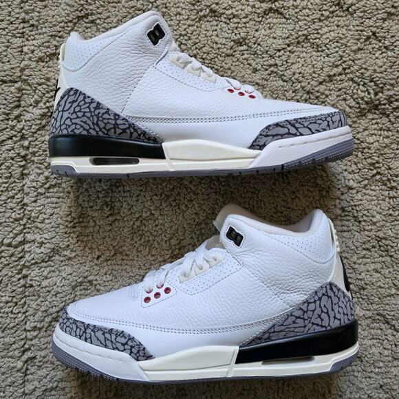 Air Jordan 3 Retro Mid White Cement Reimagined Brand New Sz 6Y - Picture 2 of 8